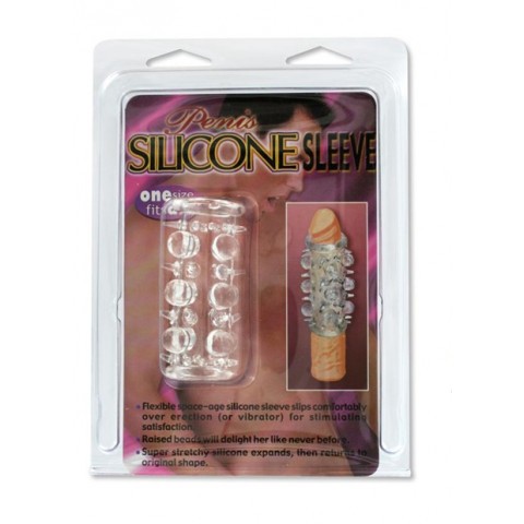 Силиконовая насадка Penis Sleeve Clear, 7 см.