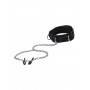 Воротник с зажимами для сосков Velcro Collar Black Ouch! - Shotsmedia