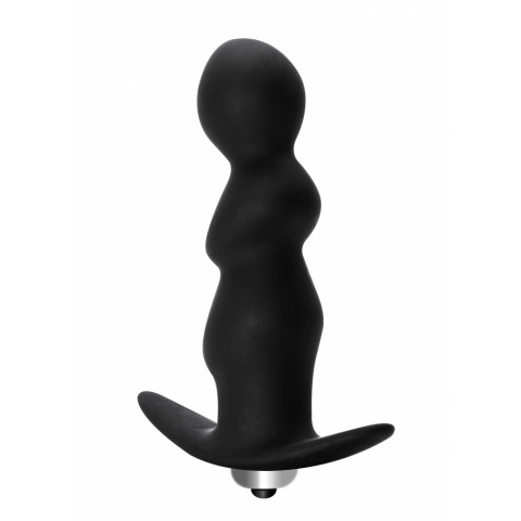 Фигурная анальная вибропробка Spiral Anal Plug - 12 см.