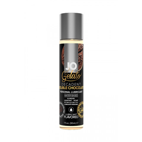 Оральный лубрикант на водной основе со вкусом двойного шоколада System Jo Gelato Decadent Double Chocolate, 30 мл