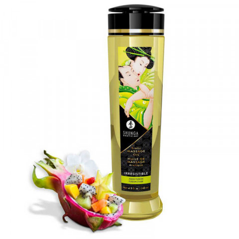 Shunga Irresstible - массажное масло с ароматом азиатских фруктов, 240 мл.