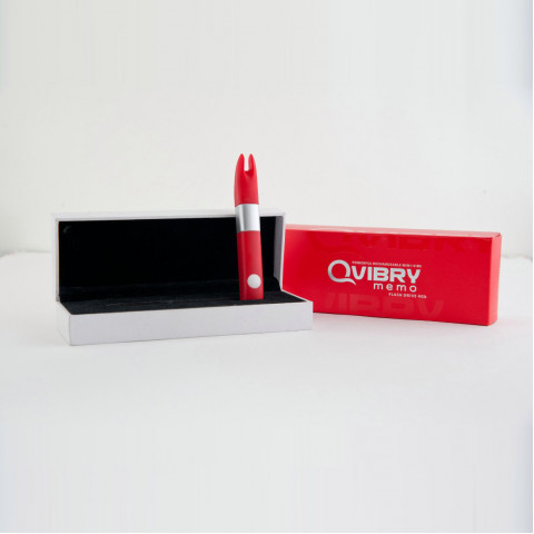 Компактный вибратор Qvibry Mini Vibe Memo, 12 см.