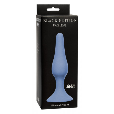 Анальная пробка Slim Anal Plug XL Blue 15,5 см