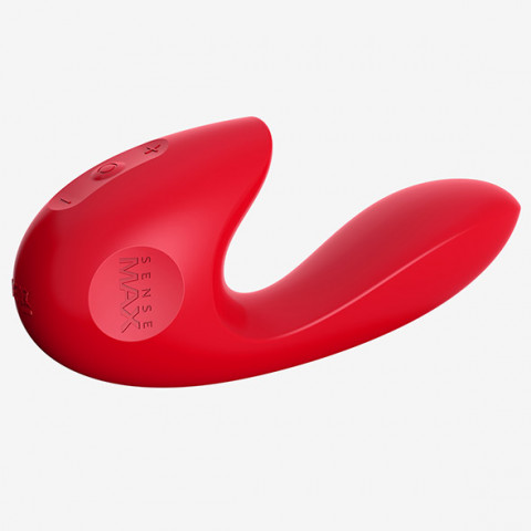 Греющийся вибратор для клитора и точки G - Sensevibe Warm - 16 см, красный Греющийся вибратор для клитора и точки G - Sensevibe Warm - 16 см, красный