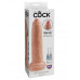 Фаллоимитатор на присоске необрезанный King Cock 9 Uncut Cock от Pipedream - 25,5 см