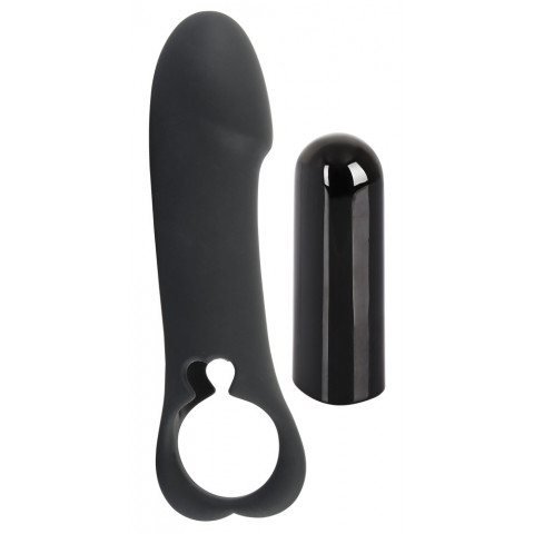 Набор силиконовых насадок с вибропулей Vibro-bullet with Remote Control by Black Velvets