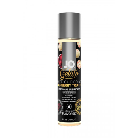 Оральный лубрикант на водной основе со вкусом белого шоколада с малиной System Jo White Chocolate Raspberry Truffle, 30 мл
