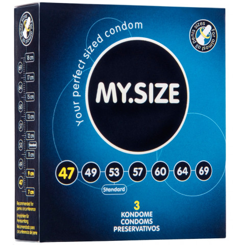 Презервативы MY.SIZE - 4.7 см - 3 шт