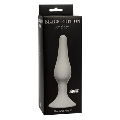 Анальная пробка Slim Anal XL Grey 15,5 см