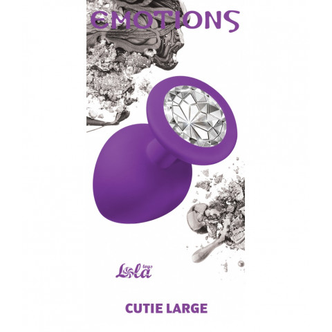 Анальная пробка со стразом Emotions - Lola Toys, 10 см
