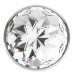 Анальная пробка Diamond Clear Sparkle Large, 8 см