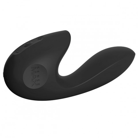 Вибратор для клитора и точки G - Sensevibe - 16 см, черный
