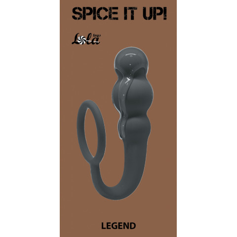 Анальная пробка с кольцом Legend от Lola Toys Spice It Up, 10 см