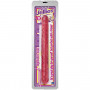 Двухголовый фаллоимитатор Crystal Jellies от Doc Johnson, 46 см