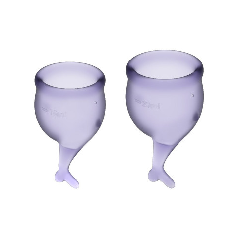 Satisfyer Feel Secure - набор менструальных чаш, 15 мл и 20 мл