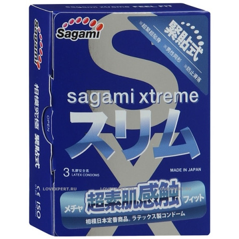 Презервативы Sagami Xtreme Feel Fit 3D, 3 шт.