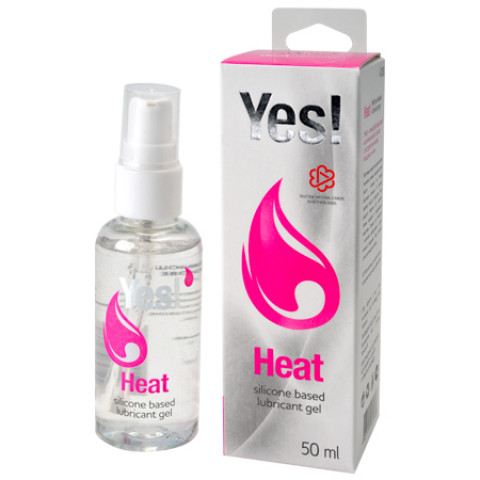 Гель-смазка силиконовый Yes - Heat, 50 мл.
