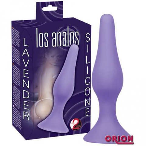 Силиконовый стимулятор для анальных ласк Los Analos Lavander Silicone, 13 см