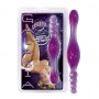 Фаллоимитатор Два конца Galaxia Lavender, 20 см