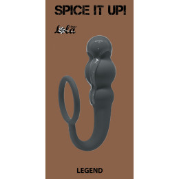 Анальная пробка с кольцом Legend от Lola Toys Spice It Up, 10 см