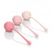 Набор необычных одинарных вагинальных шариков в виде клубники Kegel Training Set Strawberry 3,75 см