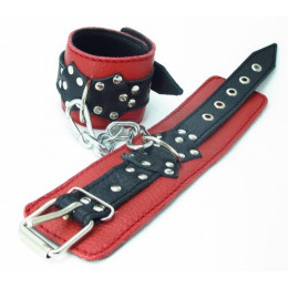 Цветные поножи из натуральной кожи - BDSM Арсенал