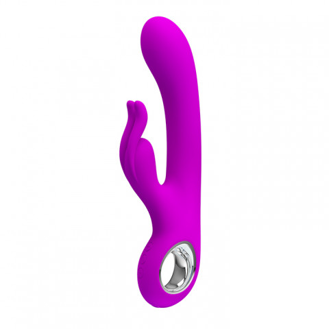 Вибромассажер с клиторальным отростком PrettyLove Hot Rabbit, 19 см