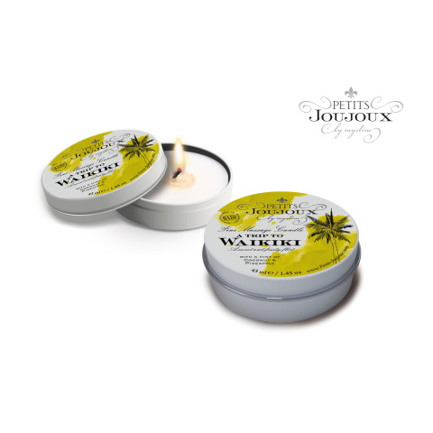 Свеча для массажа Petits Joujoux Waikiki Beach от Mystim (33 гр)