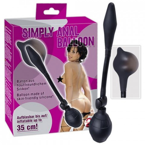 Анальная втулка с расширителем Simply Balloon - Orion, 30 см