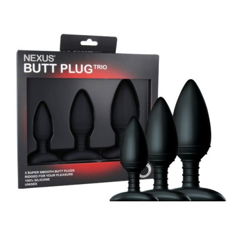 Набор из трех анальных втулок Nexus Butt Plug Trio