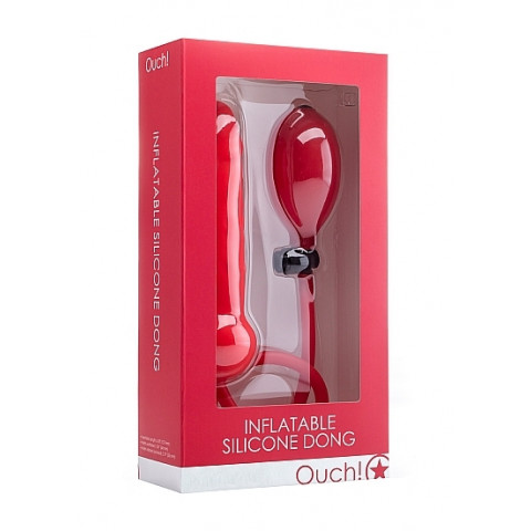 Анальный фаллоимитатор с грушей OUCH!, 16,5 см.