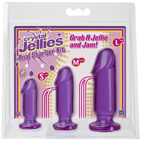 Набор анальных фаллосов Anal Starter Kit от Doc Johnson, 13 см, 10 см, 8 см