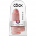 Небольшой толстый фаллос Chubby на присоске из коллекции King Cock, 22.9 см.