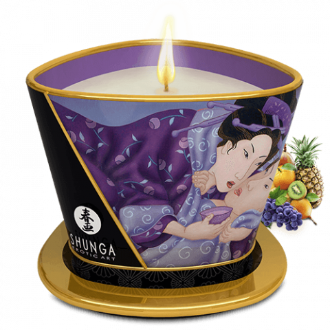 Массажная свеча Shunga Candle Exotic Fruits, 170 мл.