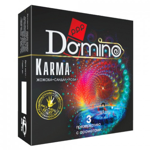 Ароматизированные презервативы DOMINO Karma, 3 шт.