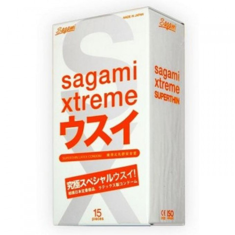 Презервативы Sagami Xtreme 0.04 мм - 15 шт в уп.