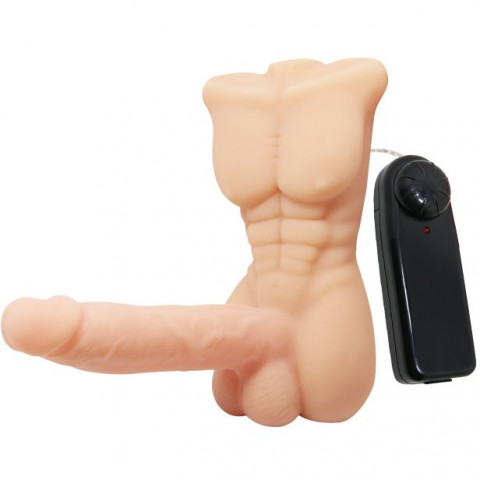 Вибромассжер реалистик с миниторсом Bigger Man от Baile, 19 см