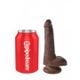 Фаллоимитатор на присоске с мошонкой King Cock 6 Cock with Balls, 17.8 см