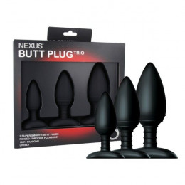 Набор из трех анальных втулок Nexus Butt Plug Trio Набор из трех анальных втулок Nexus Butt Plug Trio